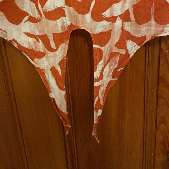 Bird print linen top - Picture 2 of 4